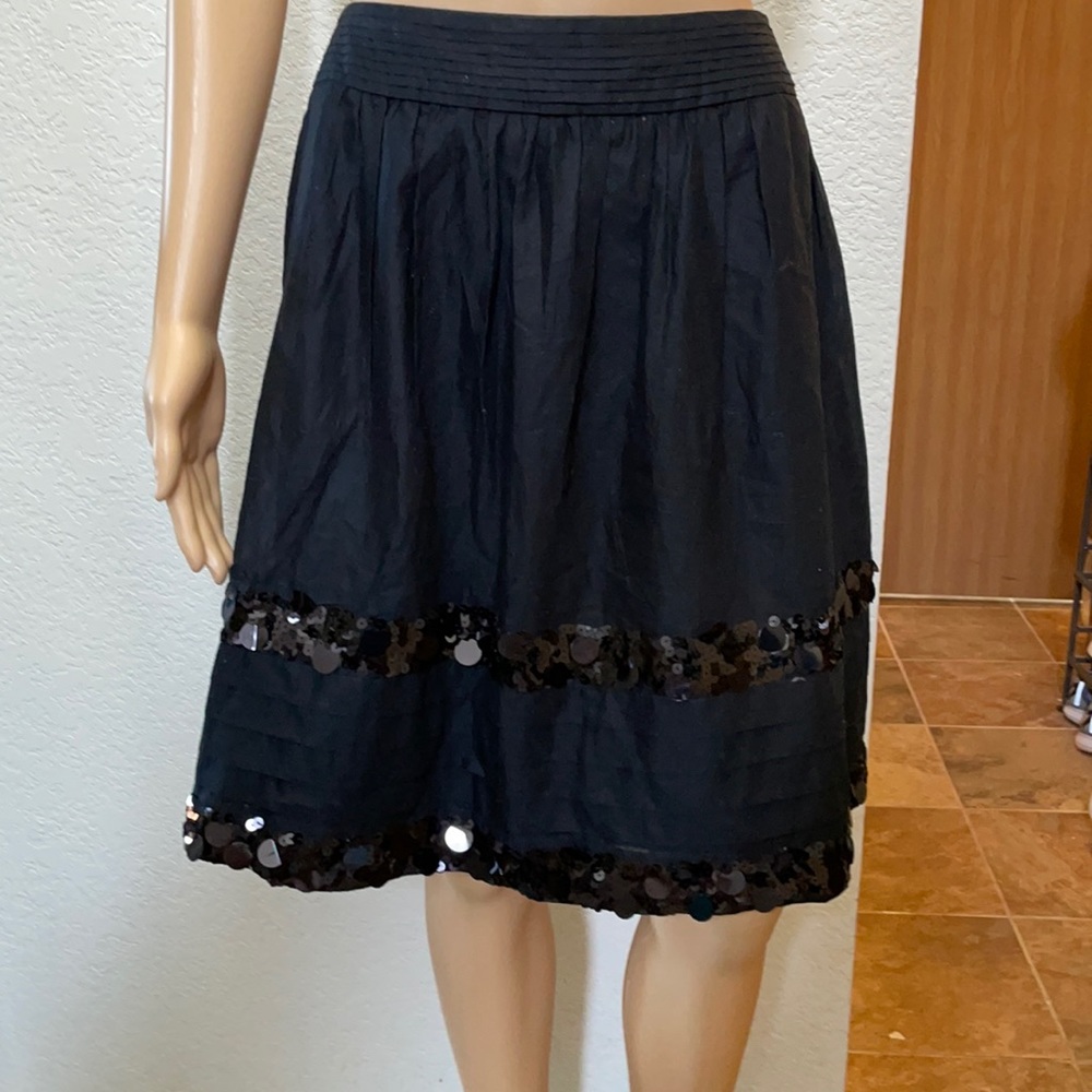 Ann Taylor LOFT Black w/Sequin Skirt